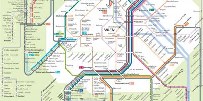 S-bahn Wien რუკა
