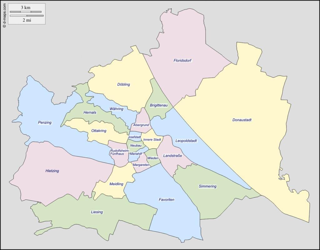 ვენის ფართი რუკა