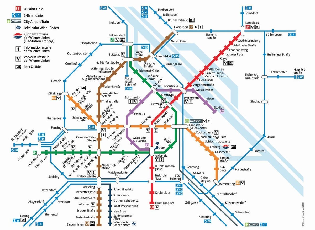 რუკა, ვენის mrt