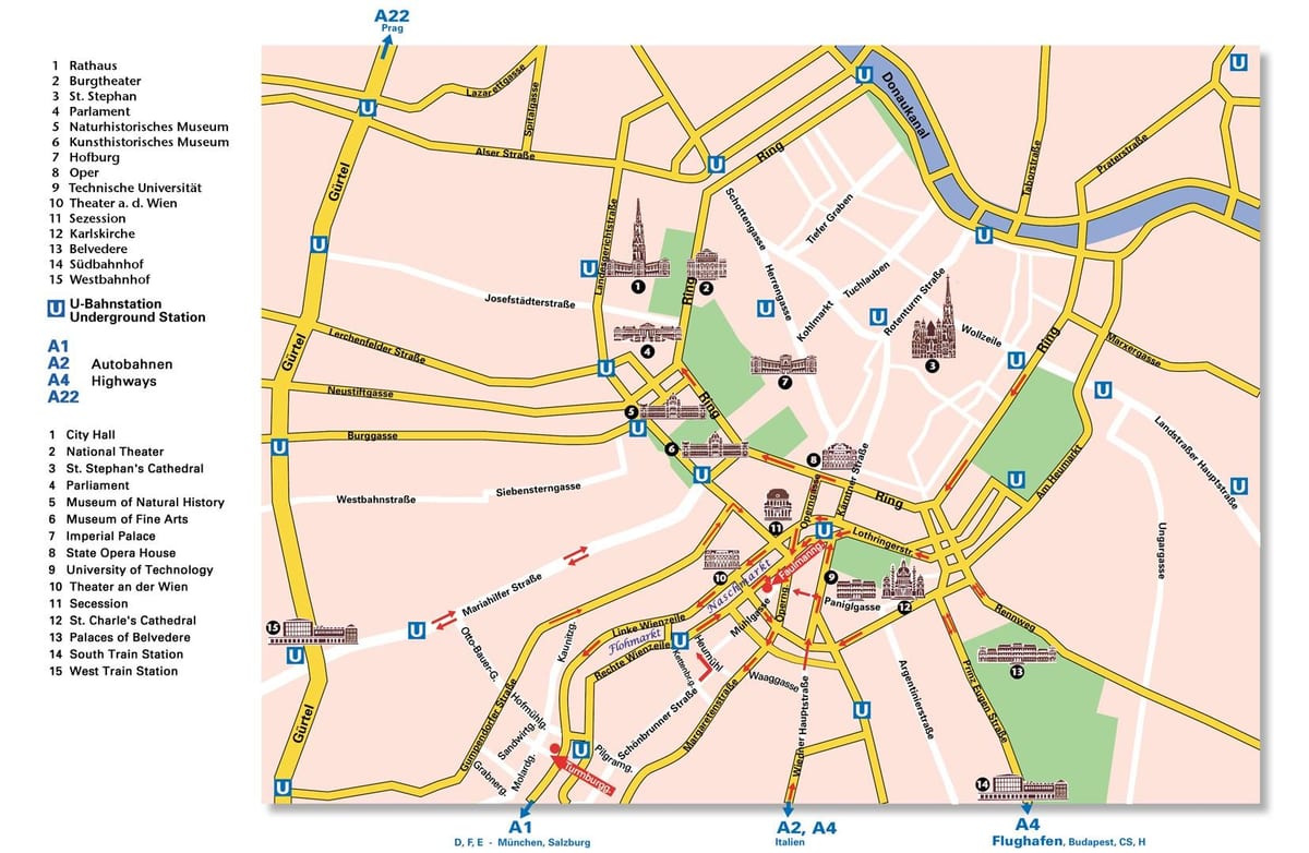 ringstrasse რუკა