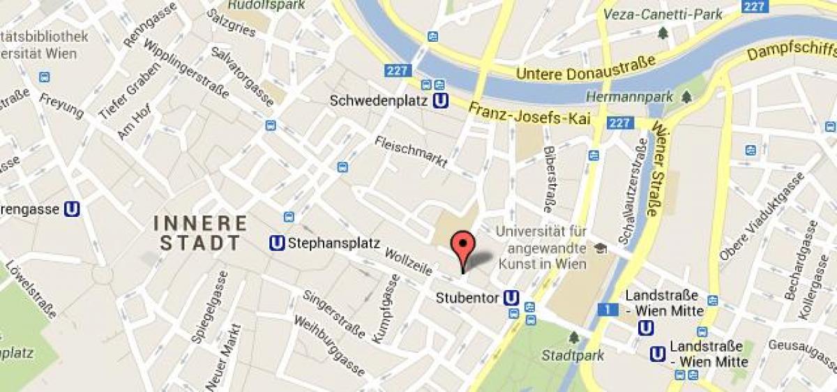 რუკა stephansplatz ვენის რუკა