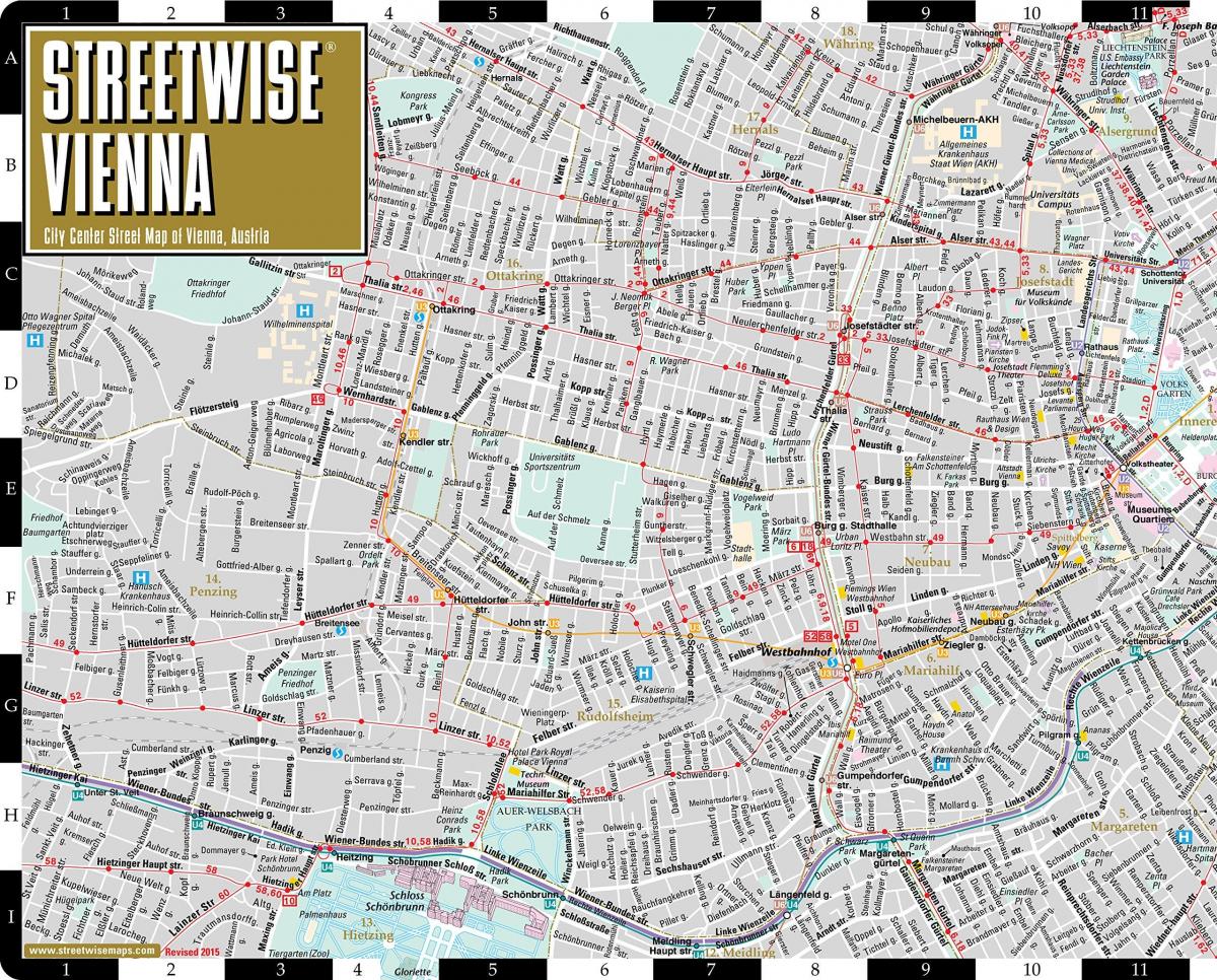 რუკა streetwise ვენაში