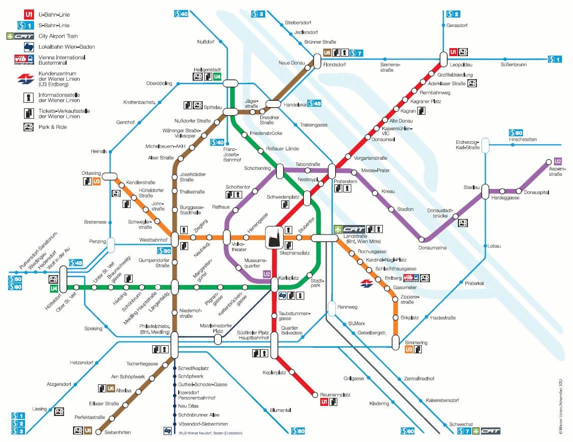Wien s-bahn რუკა