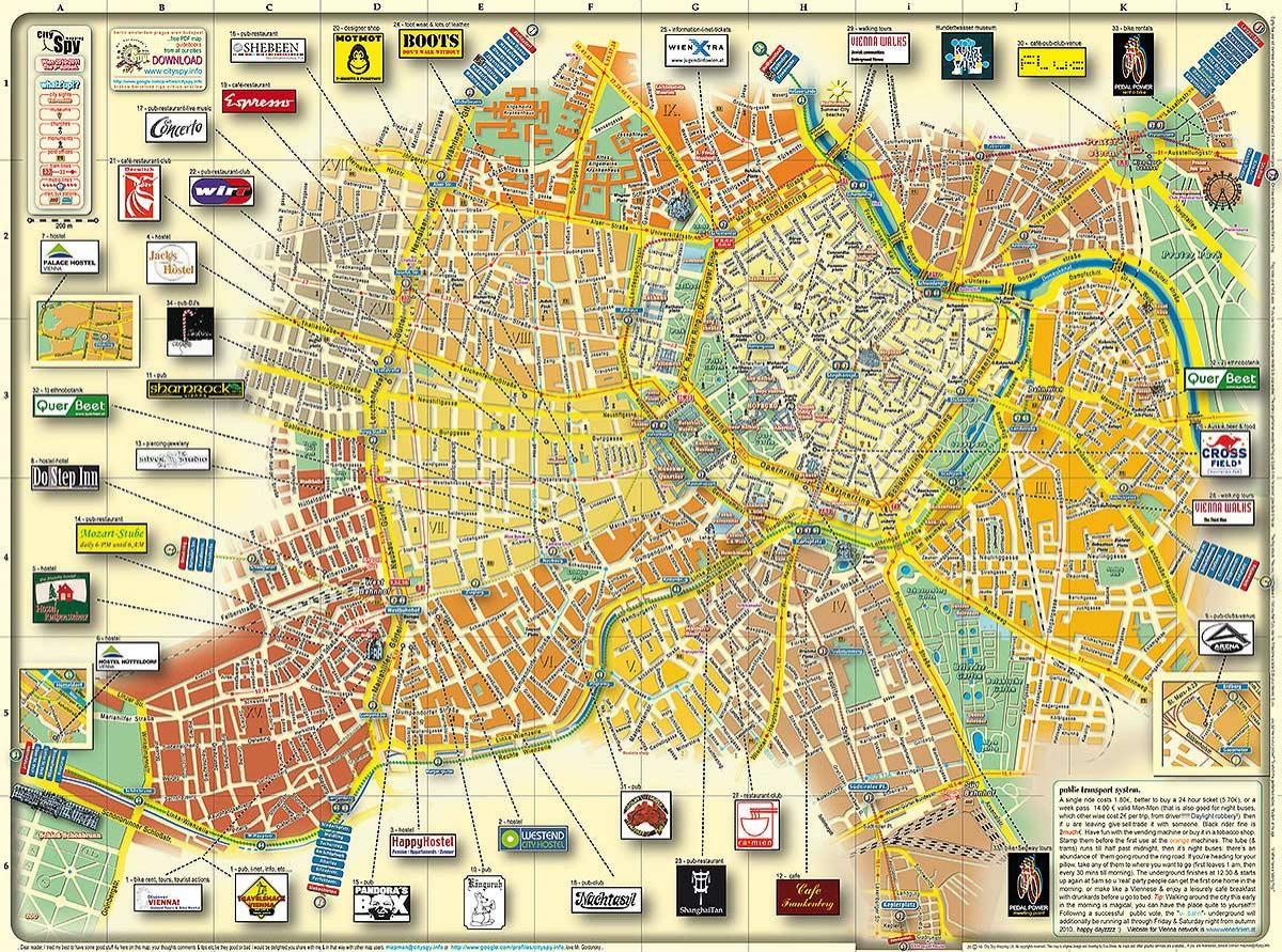 ვენა ავსტრია ქალაქის რუკა