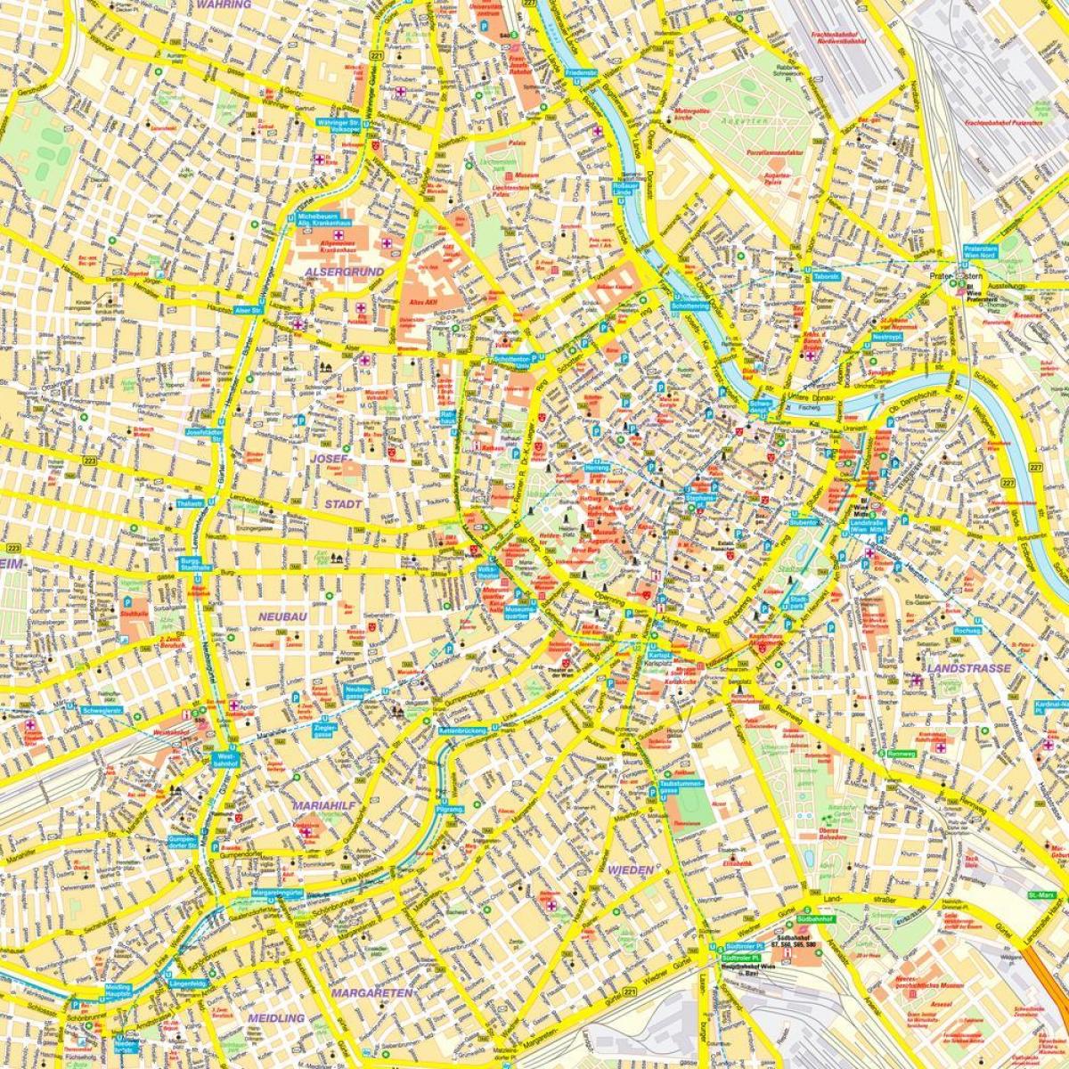 ვენის შიდა ქალაქის რუკა