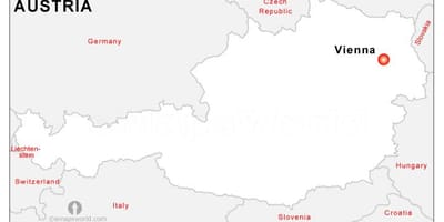 რუკა ავსტრიის დედაქალაქში
