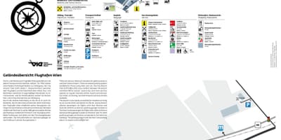 ვენის აეროპორტში departures რუკა