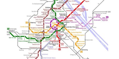 რუკა, ვენის streetcar