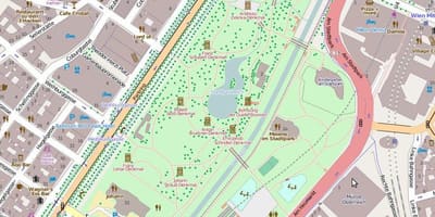 რუკა stadtpark ვენაში