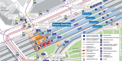 Wien meidling ვაგზლის რუკა