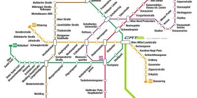 Wien მატარებელი რუკა